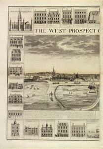 المنظر الغربي لمدينة يارموث في نورفولك ، منقوش بواسطة جون هاريس (fl.1686-1740) (انظر أيضًا 241067،241068) بواسطة J. Corbridge